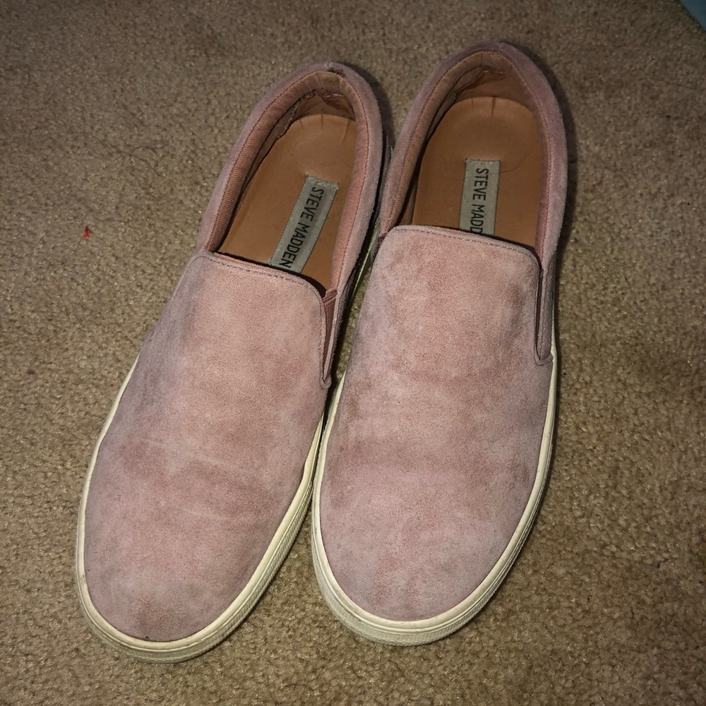 Steve Madden Gills Pink Suede Shoes